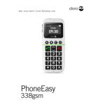 Doro PhoneEasy 338 gsm Manuel utilisateur