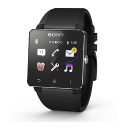 Sony SmartWatch Manuel utilisateur | Fixfr