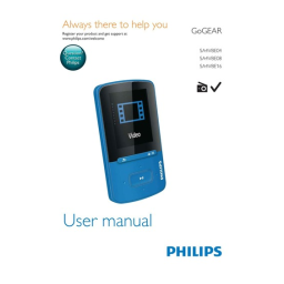Philips GoGEAR SA4VBE : Mode d'emploi + Chat IA | Fixfr