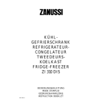 Zanussi ZI 310 DIS Manuel utilisateur