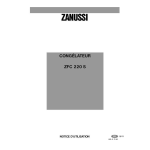 Zanussi ZFC220S Manuel utilisateur