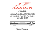 Axxion AXX-209 Manuel utilisateur