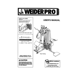 Weider WECCSY2983 Manuel utilisateur | Fixfr