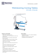 Electrolux FIT1-WC, FIT2-WC: Spécifications + AI Chat | Fixfr