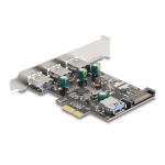 DeLOCK 89301 PCI Express Card &gt; 3 x external + 1 x internal USB 3.0 Type-A female Fiche technique