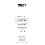 Zanussi ZKT 850D Manuel utilisateur