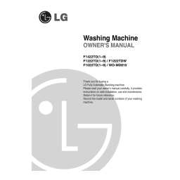 LG F1422TD/F1222TD/F1022TD : Manuel IA & PDF | Fixfr