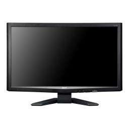 Acer X243H Monitor Manuel utilisateur | Fixfr