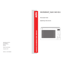 AEG MCD343E/U Manuel utilisateur | Fixfr