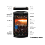 Blackberry STORM2 9550 SMARTPHONE Manuel utilisateur