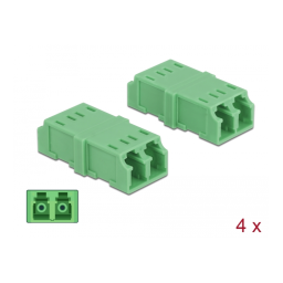 DeLOCK 85924 Optical Fiber Coupler LC Duplex female to LC Duplex female 4 pieces Fiche technique | Fixfr