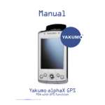 YAKUMO ALPHAX GPS Manuel utilisateur