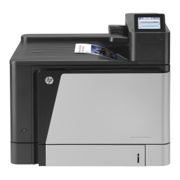 HP Color LaserJet Enterprise M855 Printer series Manuel utilisateur | Fixfr