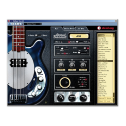 Steinberg VST Instruments Electric Bass Mode d'emploi | Fixfr