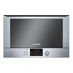 Bosch HMT85DL53B Manuel utilisateur | Fixfr