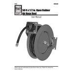 Power Fist 8382590 50 ft x 1/4 in. Enclosed Retractable Air Hose Reel Manuel utilisateur