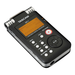 Tascam DR 1 Mode d'emploi | Fixfr