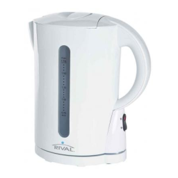 Rival WK8283CU 1.7 Liter Cordless Kettle Manuel utilisateur | Fixfr