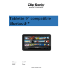 Clip Sonic DV142 Tablette PC : Mode d'emploi + AI Chat