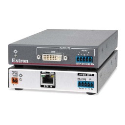 Extron DTP DVI 230 4K Tx/Rx: Chat IA & PDF | Fixfr