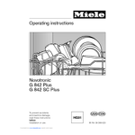 Miele G842 Manuel utilisateur