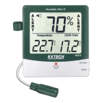 Extech Instruments 445815 Hygro-Thermometer Humidity Alert Manuel utilisateur