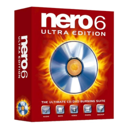 Nero NERO 6 RELOADED Manuel utilisateur | Fixfr