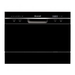 Brandt DFC6519B Compact dishwasher Manuel utilisateur | Fixfr