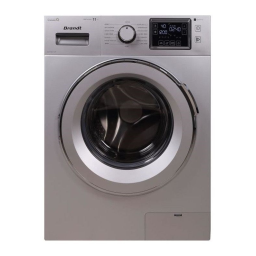 Brandt BWF6Q1YCS Lave-linge hublot Manuel utilisateur | Fixfr