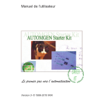 Irai Automgen Starter Kit 3 Manuel utilisateur