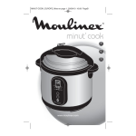 Moulinex CE400000 autocuiseur electrique minut'cook Manuel utilisateur