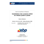 Manuel Installation EBP 2010 en R&eacute;seau | AI Chat &amp; PDF