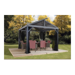 Sojag 12 ft. D x 12 ft. W South Beach II Aluminum Gazebo with Corrosion-Resistant, Galvanized Steel Roof Panels Manuel utilisateur