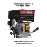 King Canada KC-30HS-VS 15'' VARIABLE SPEED INDUSTRIAL DRILL PRESS Manuel utilisateur