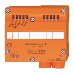 IFM AC2618 AS-Interface universal module Mode d'emploi | Fixfr