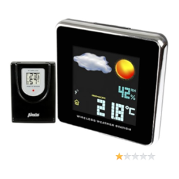 Alecto WS-1800 Weerstation met kleurendisplay, zwart Manuel utilisateur | Fixfr