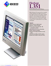 Eizo FlexScan L351 Manuel utilisateur | Fixfr