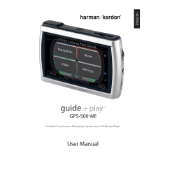 Harman Kardon GPS-500 [GPS-500WE] Manuel utilisateur | Fixfr