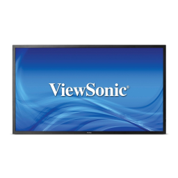 ViewSonic CDE4600-L-S DIGITAL SIGNAGE Mode d'emploi | Fixfr