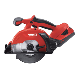 Hilti SCM 18-A Manuel utilisateur | Fixfr