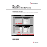 Merco Products MercoMax Menu Connect Creation Software Manuel utilisateur