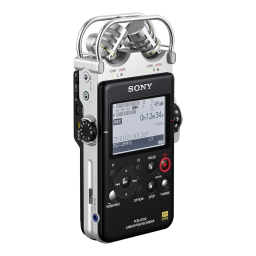 Sony PCM D100 Mode d'emploi | Fixfr