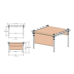 Vita 12x12 Monterey Canopy Pergola Manuel utilisateur