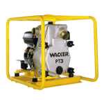 Wacker Neuson PT3V Self Priming Trash Pump Manuel utilisateur