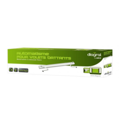 Diagral By Adyx Motorisation volet battant filaire Diagral DIAG40MBF 30 Nm Mode d'emploi | Fixfr