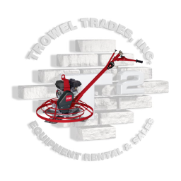 Toro PT-36 Power Trowel Concrete Equipment Manuel utilisateur | Fixfr