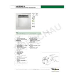 Whirlpool ADG 8542 WH Manuel utilisateur | Fixfr