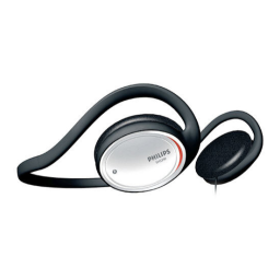 Philips SHS390/00 Casque tour de cou Manuel utilisateur | Fixfr