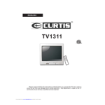 Curtis TV1311 Manuel utilisateur