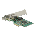 DeLOCK 89572 PCI Express x1 Card 1 x RJ45 Gigabit LAN BCM5751 Fiche technique